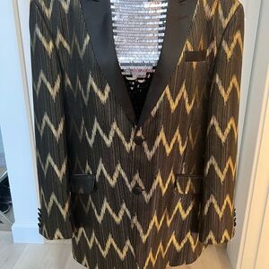 Men’s - Barabas Gold Dress Jacket, 4XL, 50R, gorgeous lined, worn once.